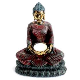 Antique Buddha - Devotee Candle Holder