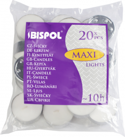 20x Unscented Tealight - 10h