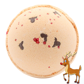 16x Reindeer and Red Nose Bath Bomb - Toffee & Caramel
