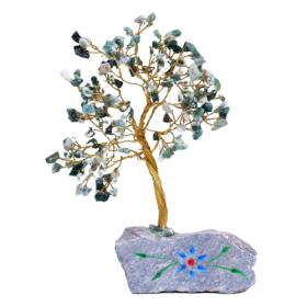 Moss Agate Gemstone Tree - 160 Stones