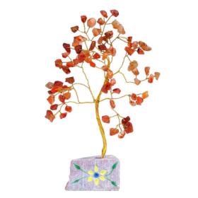 Carnelian Gemstone Tree - 160 Stones