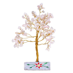 Rose Quartz Gemstone Tree - 160 Stones