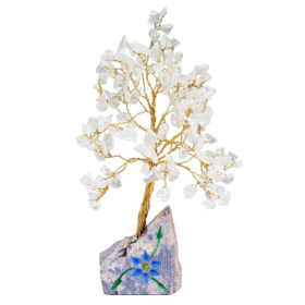 Rock Crystal Gemstone Tree - 160 Stones