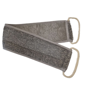 4x Bamboo & Linen Back Strap  - Charcoal