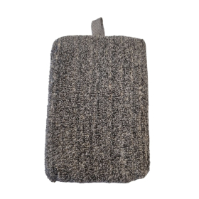 4x Bamboo & Linen Bath Sponge  - Charcoal