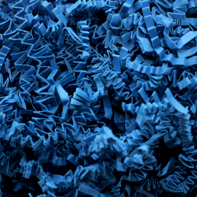 ZigZag DeLux Shredded Paper - Blue (1KG)
