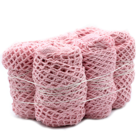 6x Pure Cotton Mesh Bag - Rose