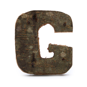 12x Rustic Bark Letter   - 