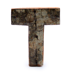 12x Rustic Bark Letter   - 