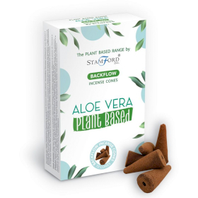 6x Plant Based Backflow Incense Cones - Aloe Vera