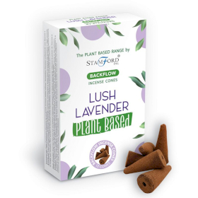 6x Plant Based Backflow Incense Cones - Lush Lavender