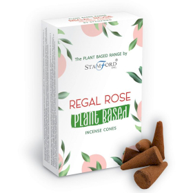 6x Plant Based Incense Cones - Regal Rose
