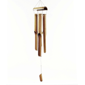 Bamboo Windchime - Natural finish - 4 Large Tubes