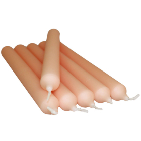 100x Peach Dinner Candle