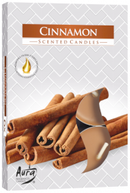 12x Set of 6 Scented Tealights - Cinnamon