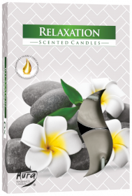 12x Set of 6 Scented Tealights - Relaxation