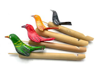 4x Bird Whistle (assorted)