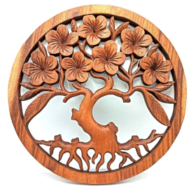 Tree of Life Frangipani Panel - 40cm