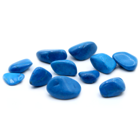 24x L Tumble Stones - Blue Howlite L