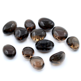 24x Tumble Stones - Smoky Quartz Irradiated L