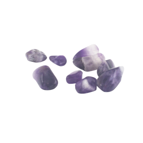 24x  Tumble Stone - Amethyst Banded M (B grade)