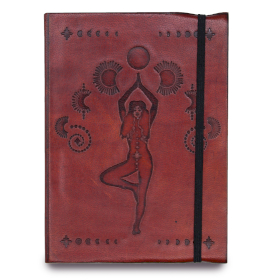 Small Notebook with strap - Cosmic Goddess