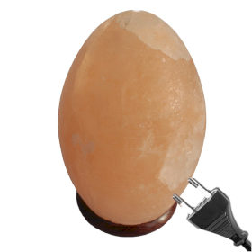 Salt Lamp Egg - Wooden Base