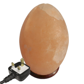Salt Lamp Egg - Wooden Base