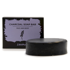 5x Charcoal Soap 85g - Lavender