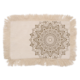 4x Lotus Mandala  Cushion Covers 30x50cm - Bronze