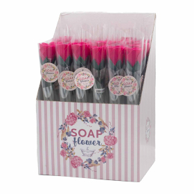 24x Ready to Retail Soap Flowers - Small Rose - Rose