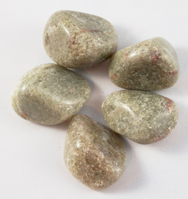 24x Tumble Stones - White Aventurine L