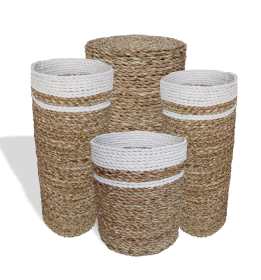 Seagrass Set - 2 Vase & 2 Bins