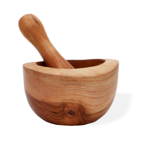 Ergo Teak Pestle & Mortar Lrg