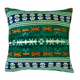 2x Kilim Cushion Cover - Green