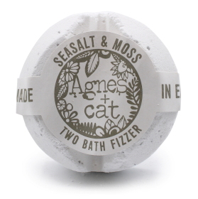6x Bath Fizzer 210g  - Seasalt and Moss