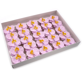 25x Craft Soap Flower - Orchid - Light Purple