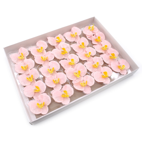 25x Craft Soap Flower - Orchid - Pink