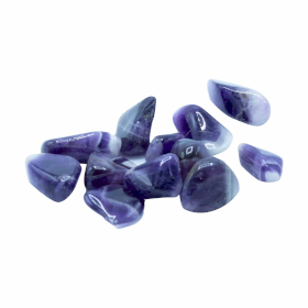 24x Tumble Stone - Amethyst Banded M