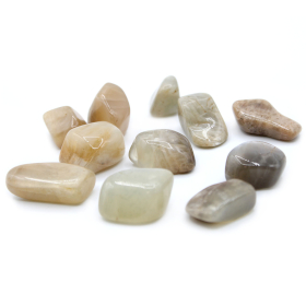 24x L Tumble Stones - Moonstone Colours