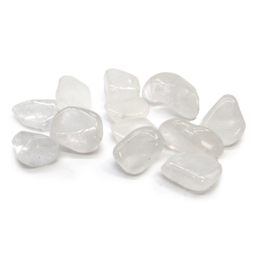 24x Tumble Stones - Rock Crystal L (A grade)