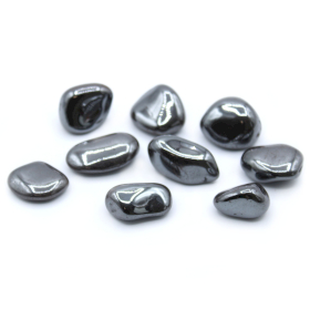 24x L Tumble Stones - Hematite