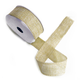 Natural Texture Ribbon 38mm x 20m - Sand