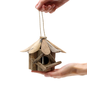 4x Driftwood Birdbox - Mini