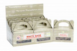 6x Box of 24 pcs Satya White Sage Backflow Dhoop Cone