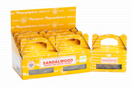 6x Box of 24 pcs Satya Sandal Wood Backflow Dhoop Cone