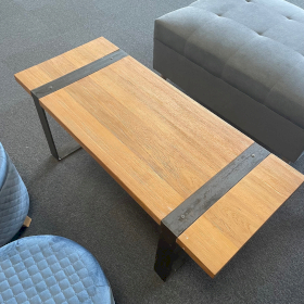 Reclaimed Wood Metal Legs - Coffe Table 120 cm
