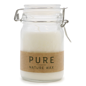 6x Pure Olive Wax Jar Candle 120x70 - White