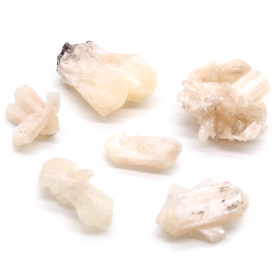 6x Stilbite Combination with Apophylite 20-30mm