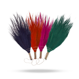 Set 4 - Pampus Long Broom - Vivid colours